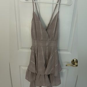 Silk Ruffle Layer Romper - Lavender
 Medium